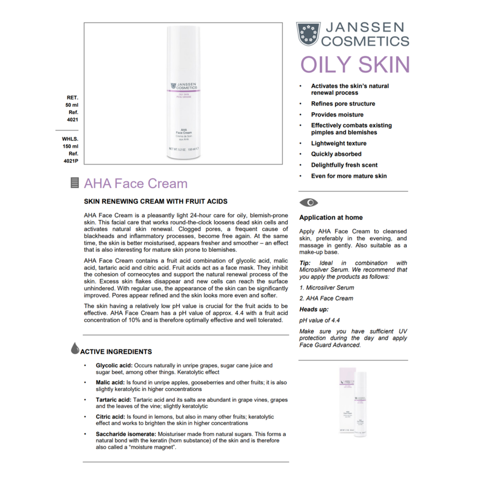 AHA Face Cream 50ml - Image 2