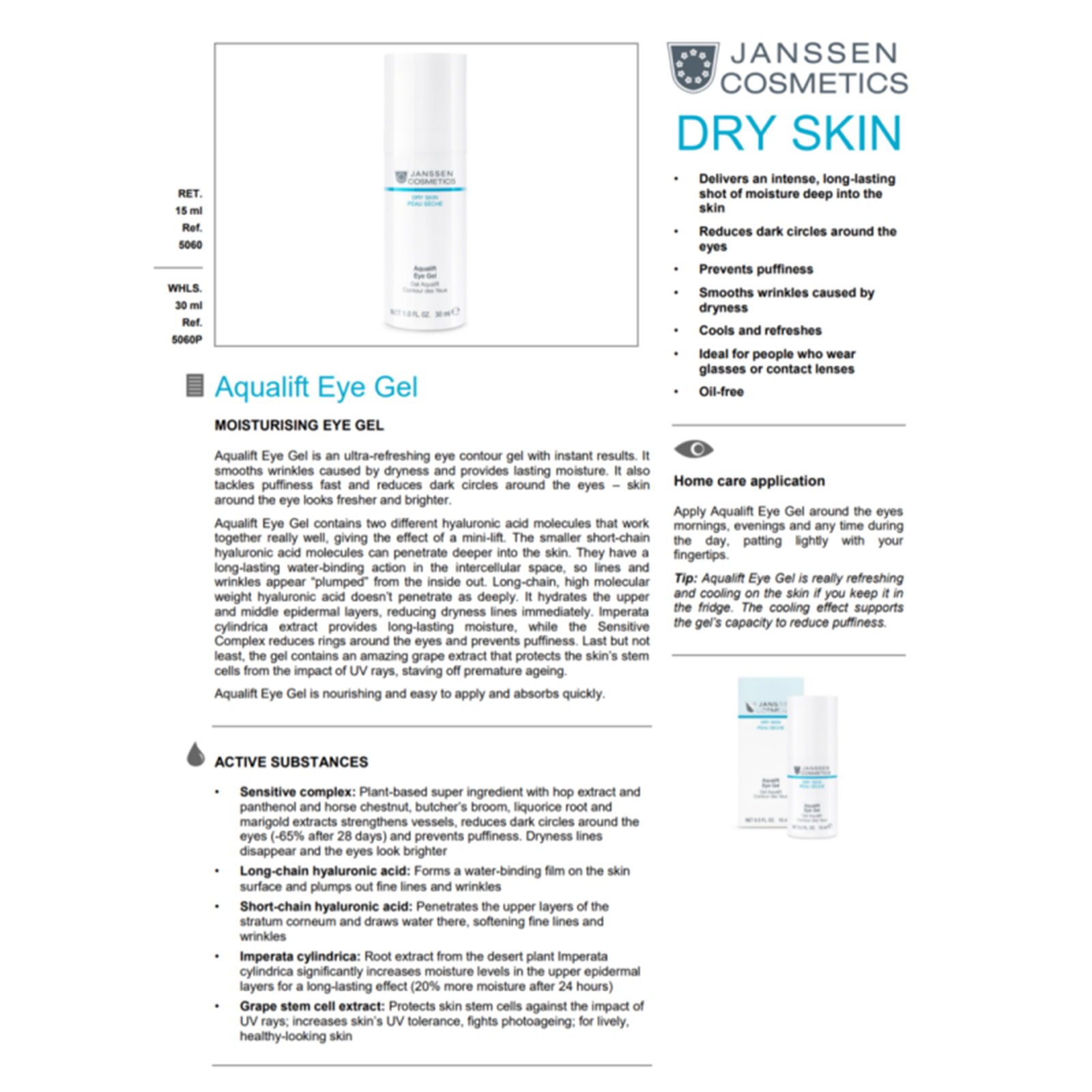 Aqualift Eye Gel 15ml - Image 2