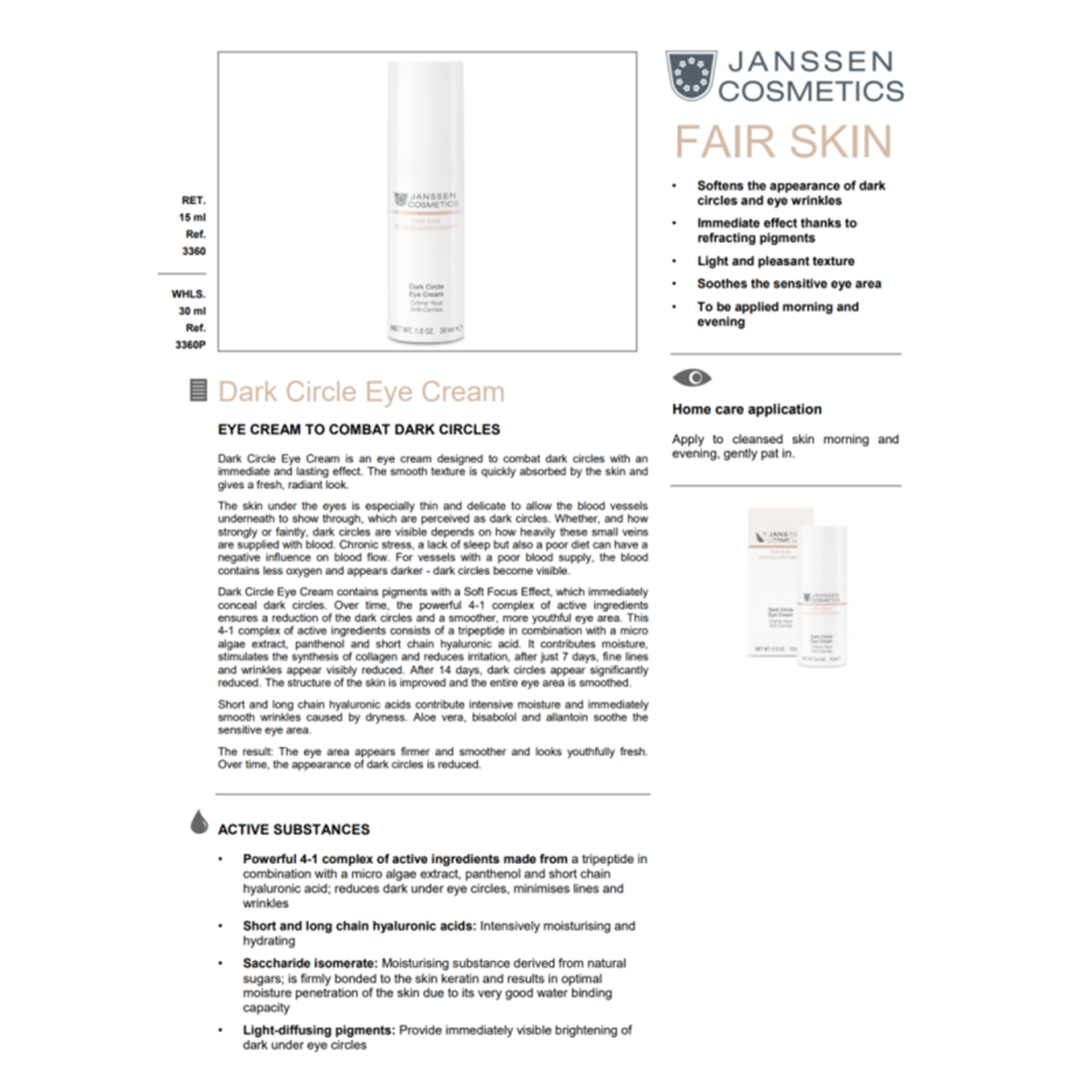 Dark Circle Eye Cream 15ml - Image 2