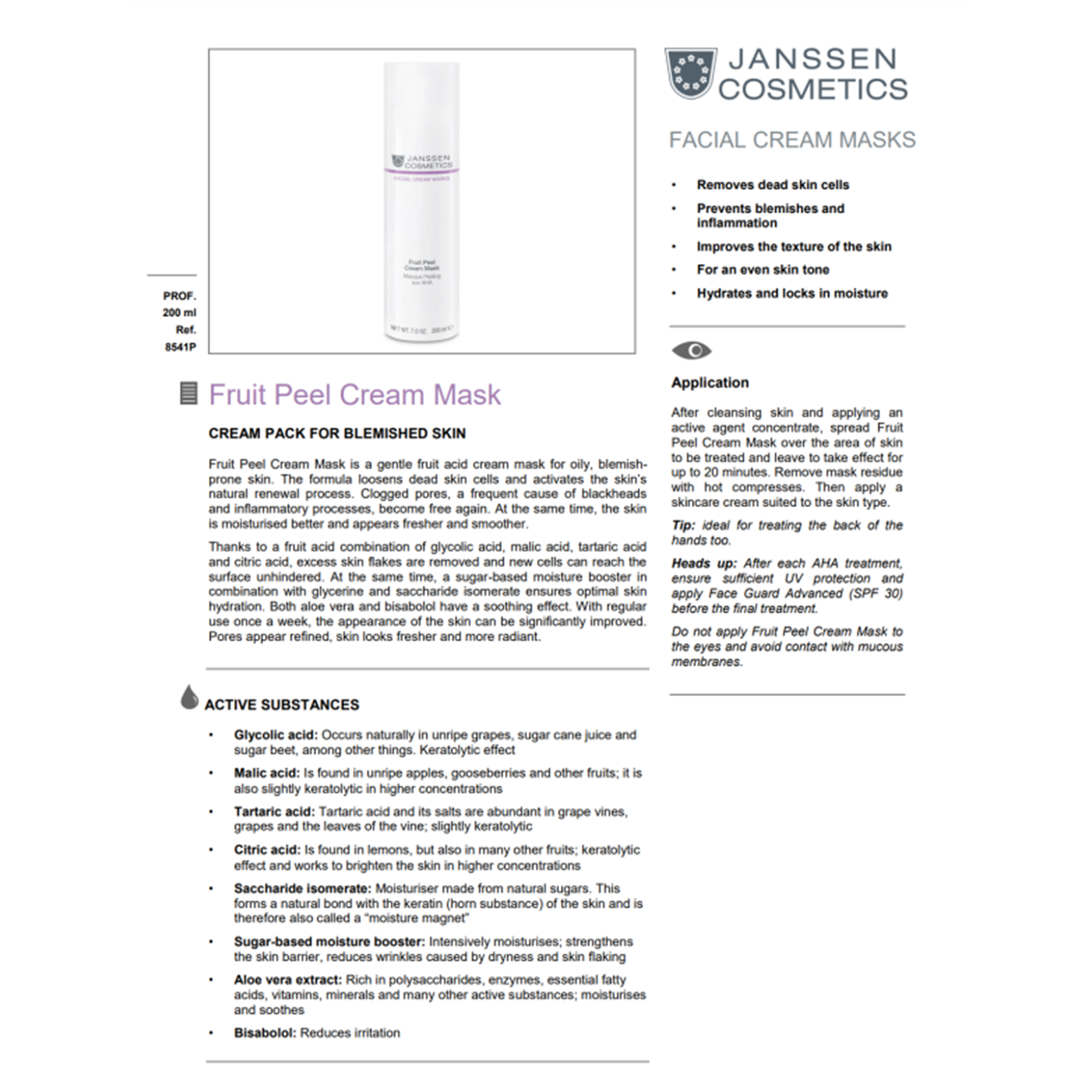 Fruit Peel Cream Mask 200ml - Image 2
