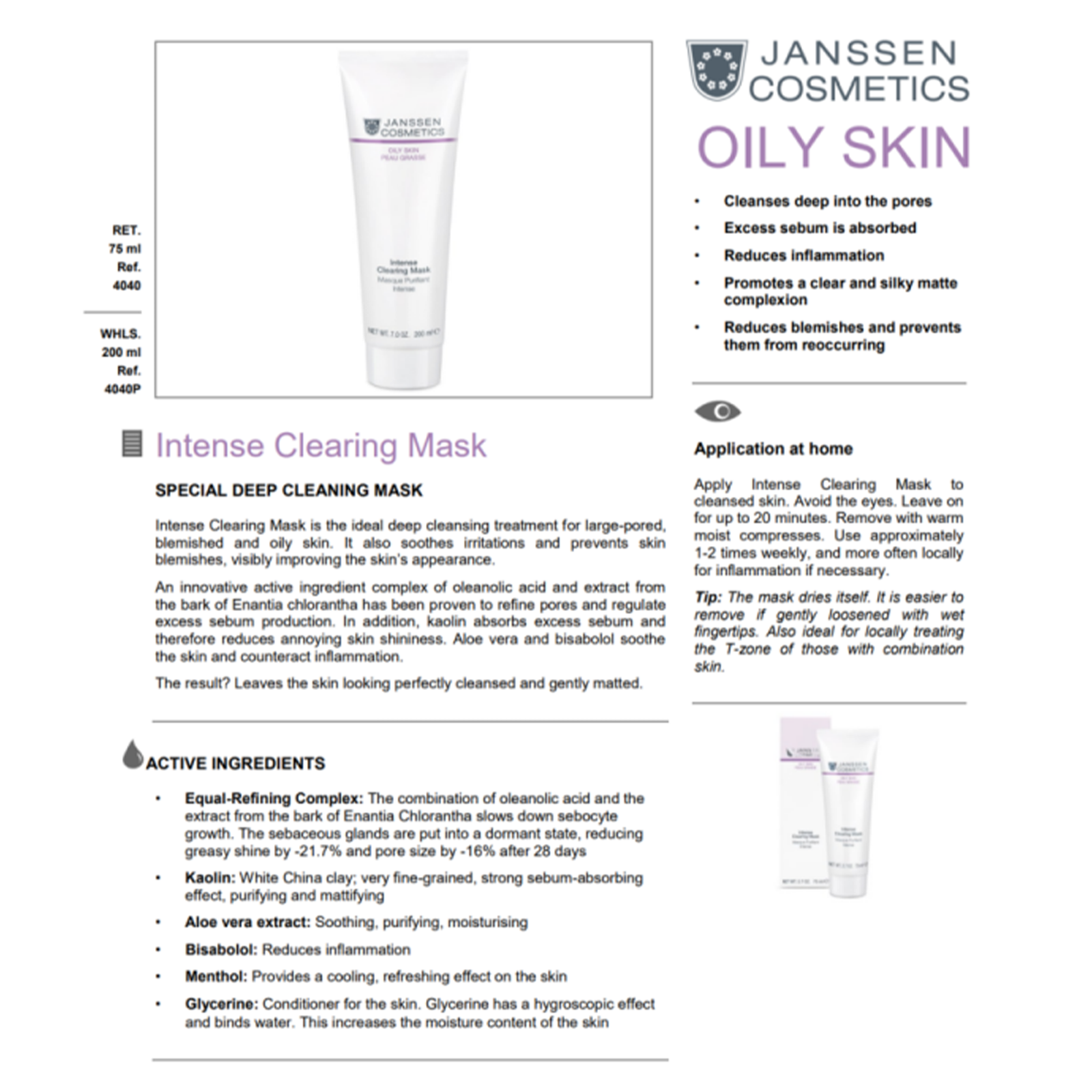 Intense Clearing Mask 75ml - Image 3