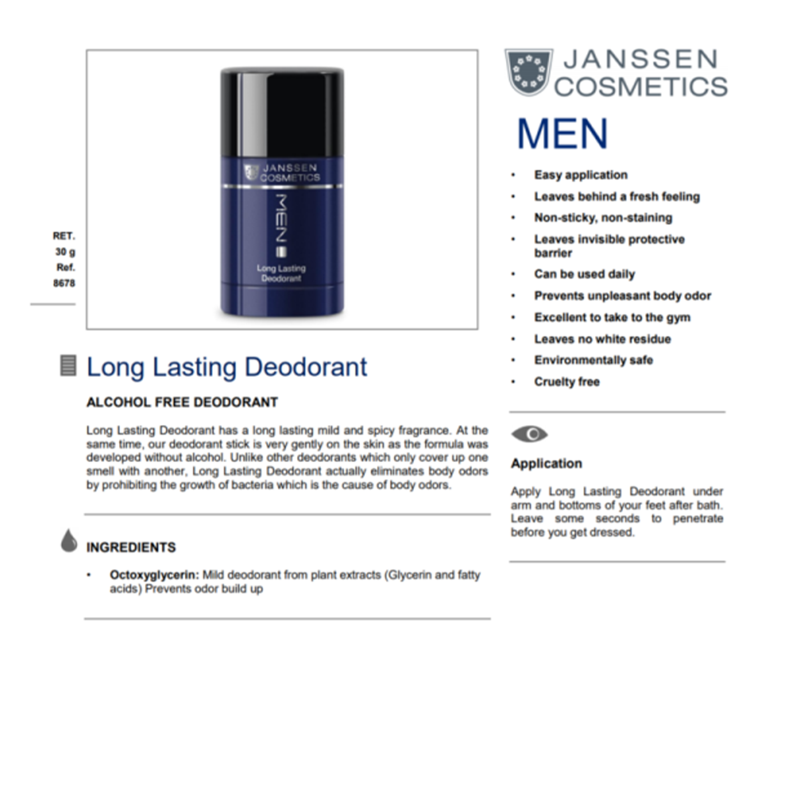 Long Lasting Deodorant 30g - Image 4
