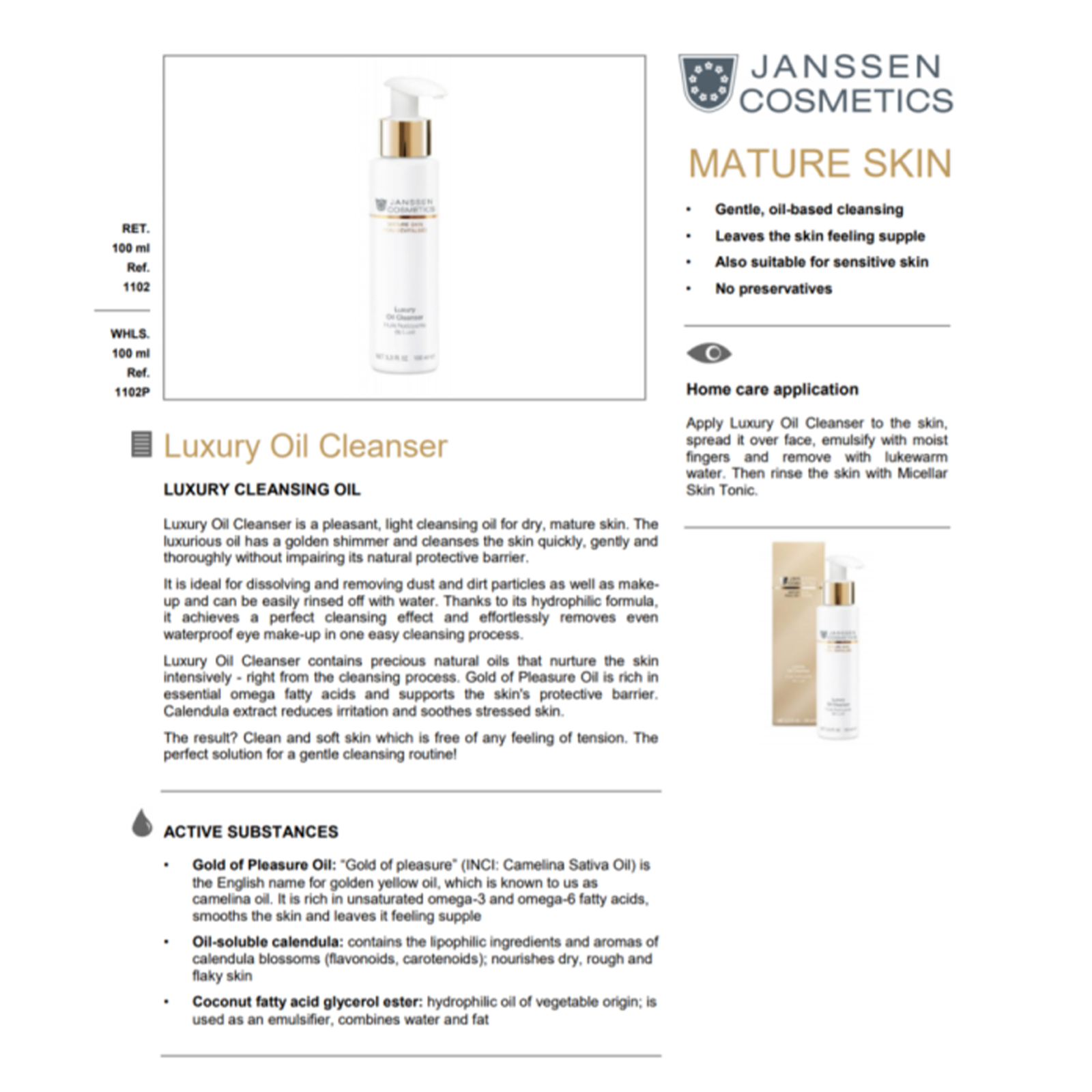 Luxury Oil Cleanser 100ml - Image 2