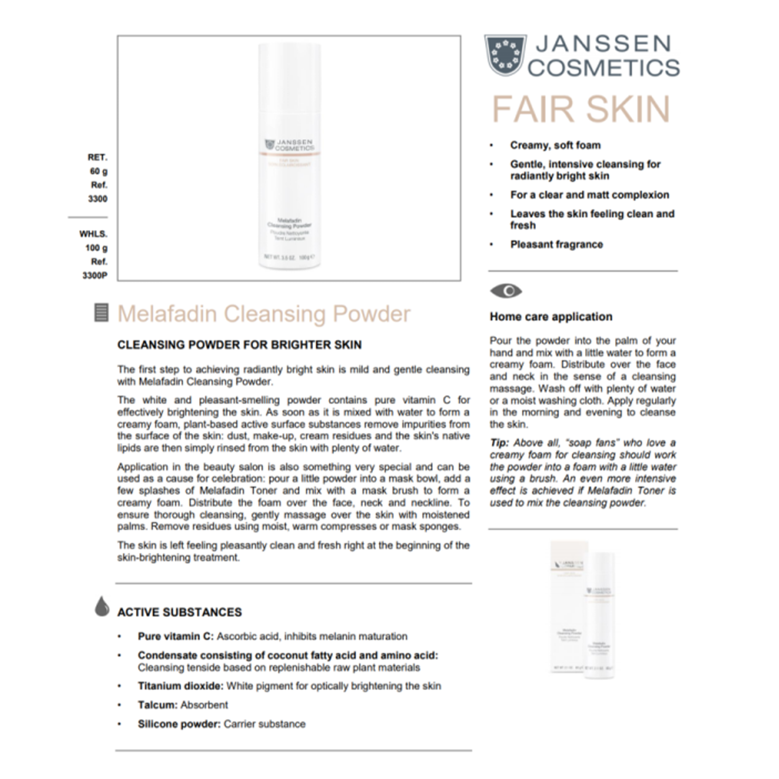 Melafadin Cleansing Powder 60g - Image 2