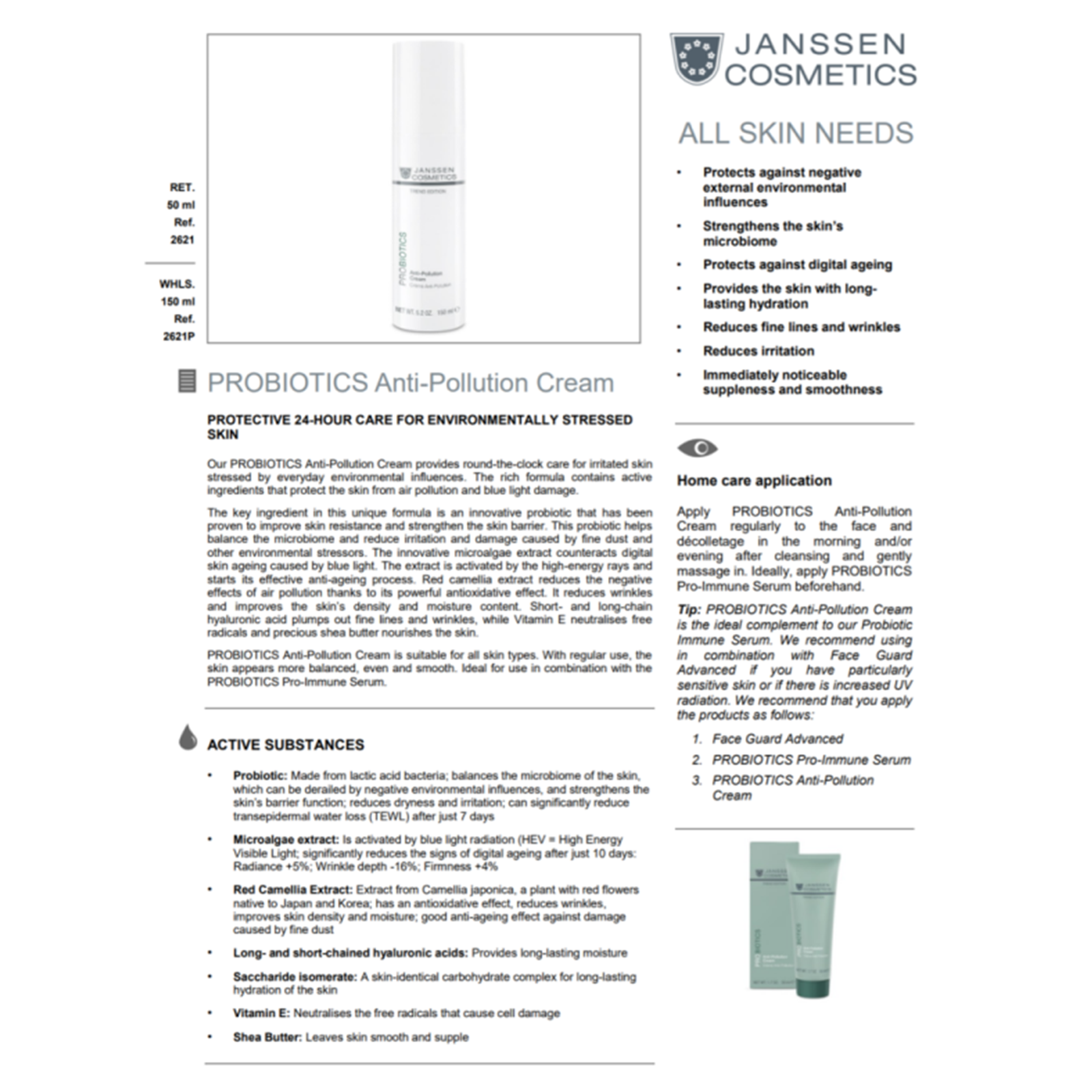 Probiotics Anti-Pollution Cream 50ml - Image 2