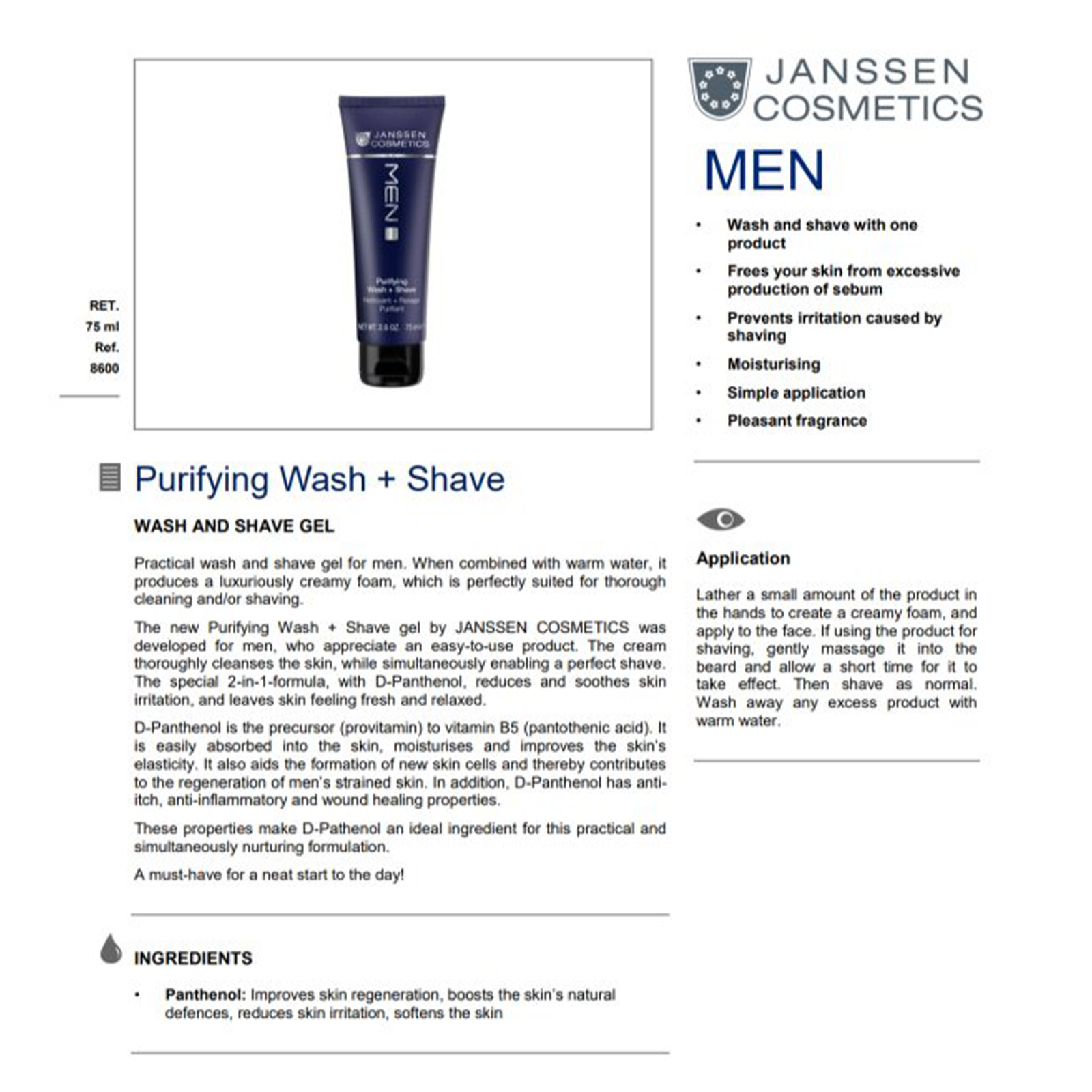 Purifying Wash + Shave 75ml - Image 2
