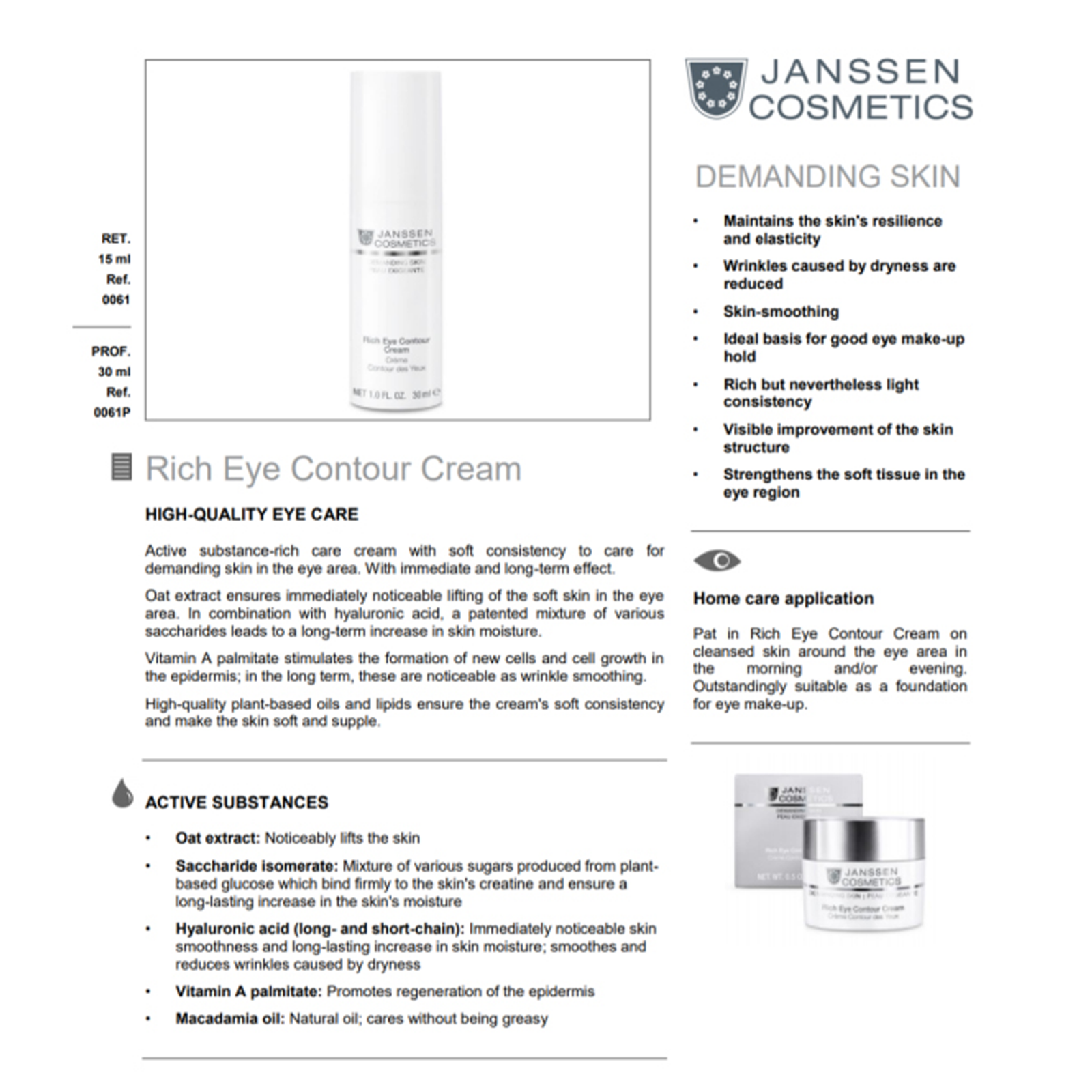 Rich Eye Contour Cream 30ml - Image 2