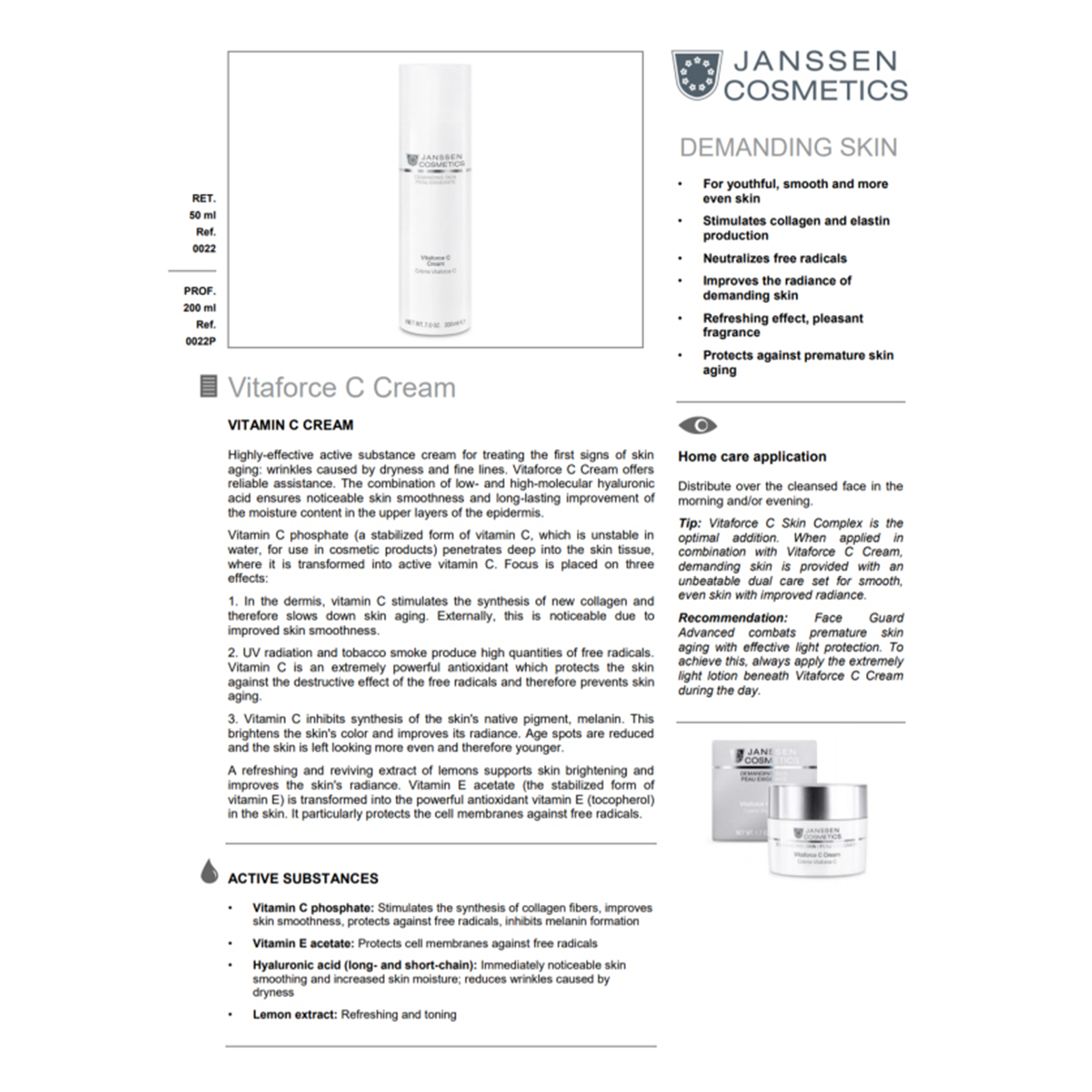 Vitaforce C Cream 200ml - Image 2